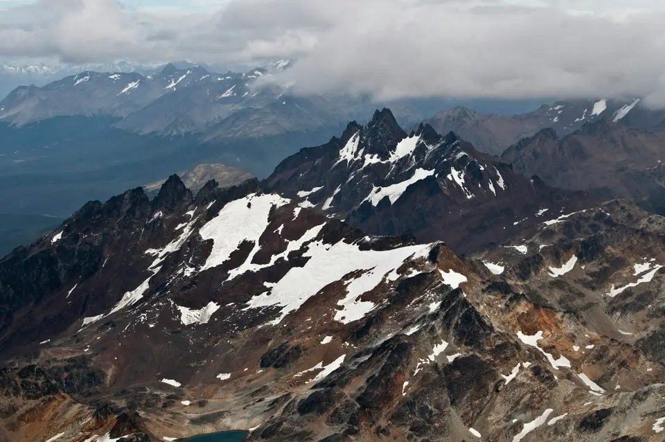 a group of mountains with snow on them — Ushuaia